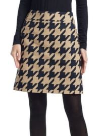 Akris Punto Houndstooth Skirt at Saks Fifth Avenue